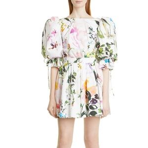 AJE DRIFT FLORAL PUFF SLEEVE DRESS Aus 8 / US 4